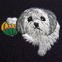 手縫い刺繍紋の規定デザイン：犬