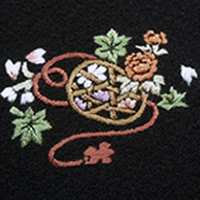 手縫い刺繍紋の規定デザイン：花籠