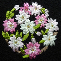 手縫い刺繍紋の規定デザイン：桜